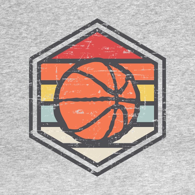 Retro Badge Basketball by rojakdesigns